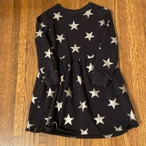 Primary metallic silver sweatshirt dress. In very good condition.